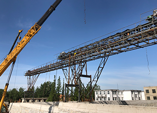 招远皮带机安装案例